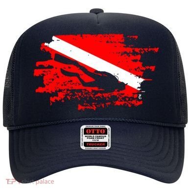 Scuba Diving Diver Down Flag Awesome Marine Diver Dive Gift Hat