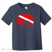 Scuba Diving Diver Down Flag Awesome Marine Diver Dive Gift Toddler T-Shirt thumb 0