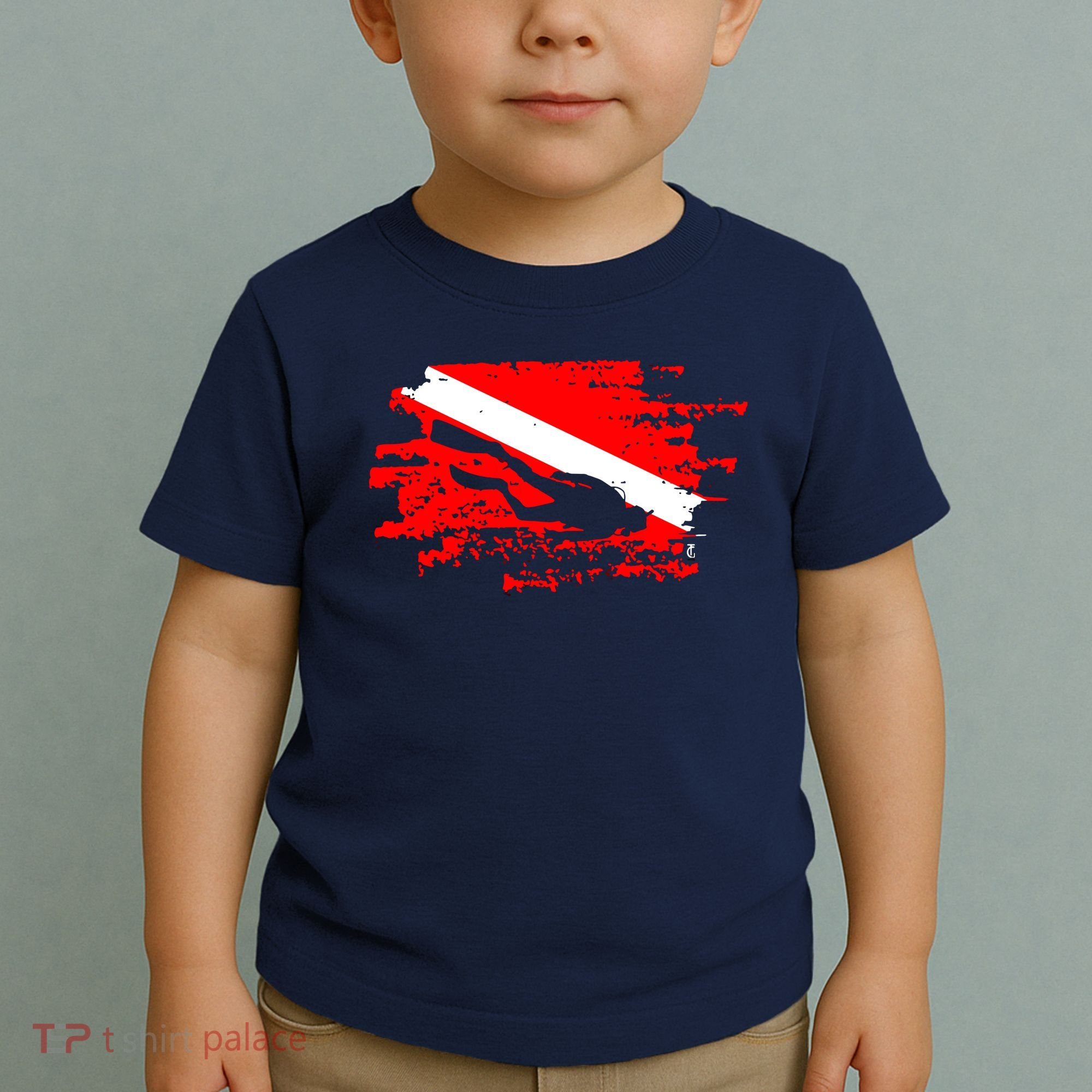 Scuba Diving Diver Down Flag Awesome Marine Diver Dive Gift Toddler T-Shirt