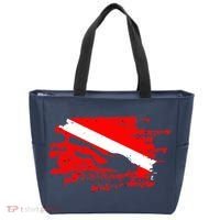 Scuba Diving Diver Down Flag Awesome Marine Diver Dive Gift Tote Bag thumb 0