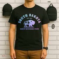 South Dakota Est. 1889 Mount Rushmore State Bison Vintage T-Shirt thumb 6