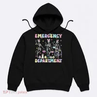 Skeleton Dancing Easter Emergency Department Er Nurse  Hoodie thumb 0