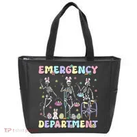 Skeleton Dancing Easter Emergency Department Er Nurse  Tote Bag thumb 0
