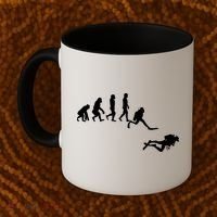 Scuba Dive Evolution Diving Diver Ocean Lover Gift Coffee Mug thumb 2