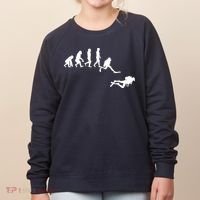 Scuba Dive Evolution Diving Diver Ocean Lover Gift Women's Sweatshirt thumb 0
