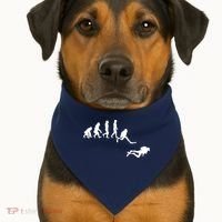 Scuba Dive Evolution Diving Diver Ocean Lover Gift USA-Made Doggie Bandana thumb 1