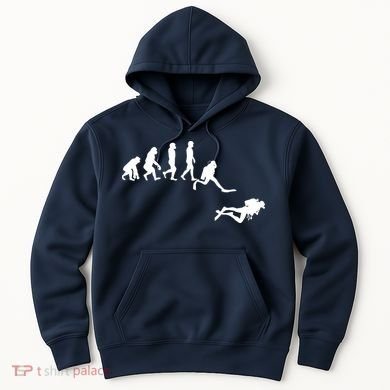 Scuba Dive Evolution Diving Diver Ocean Lover Gift Hoodie