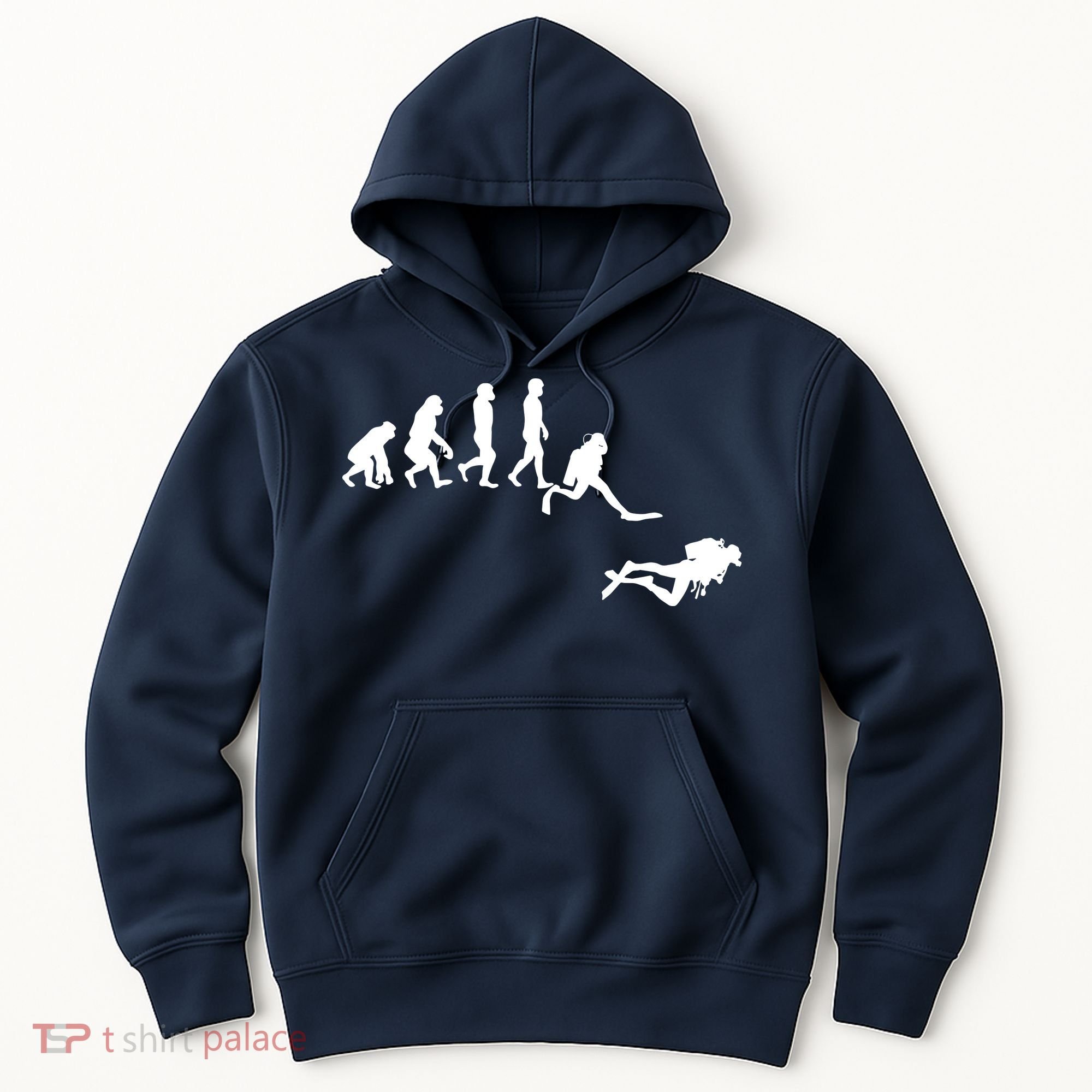 Scuba Dive Evolution Diving Diver Ocean Lover Gift Hoodie