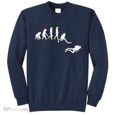 Scuba Dive Evolution Diving Diver Ocean Lover Gift Sweatshirt