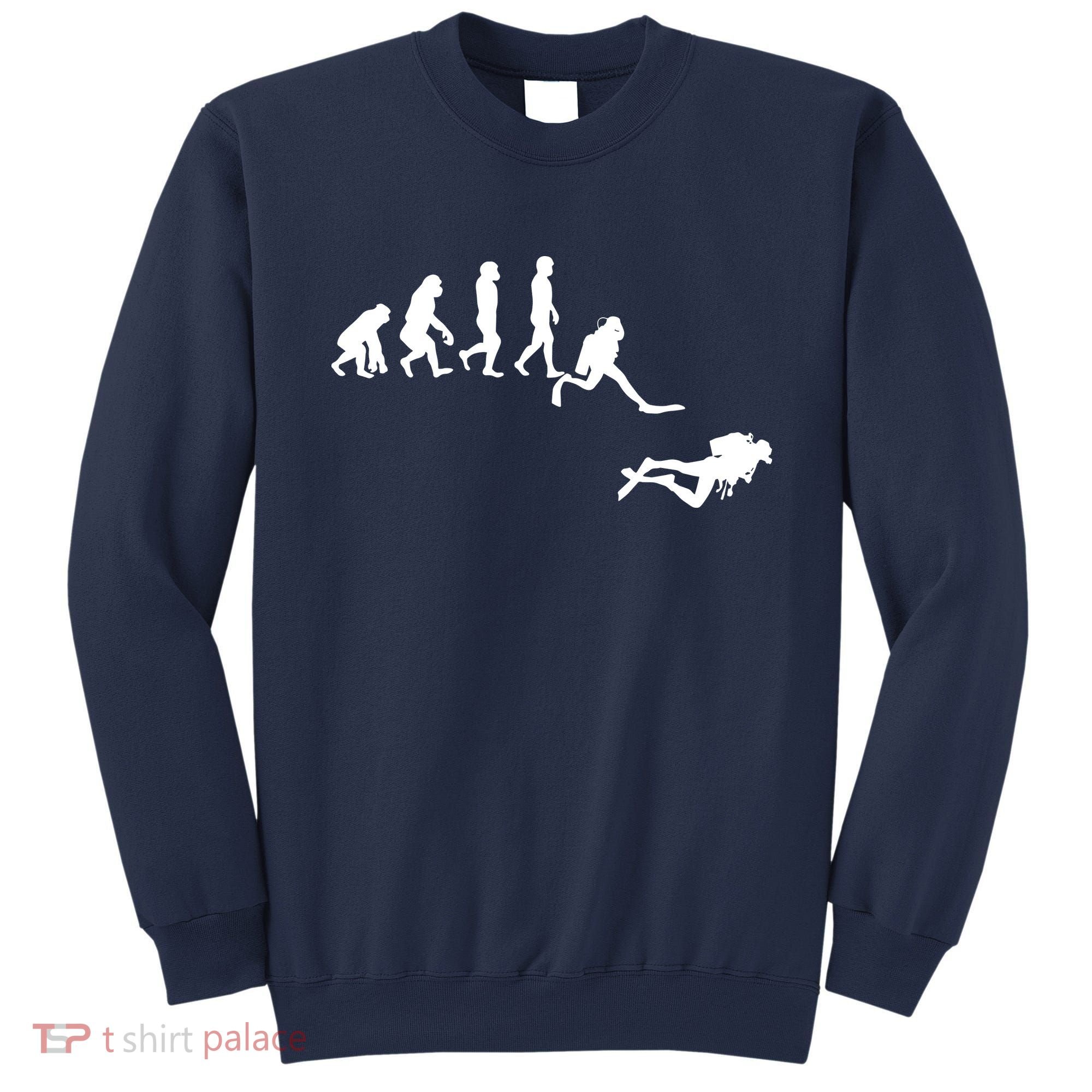 Scuba Dive Evolution Diving Diver Ocean Lover Gift Sweatshirt