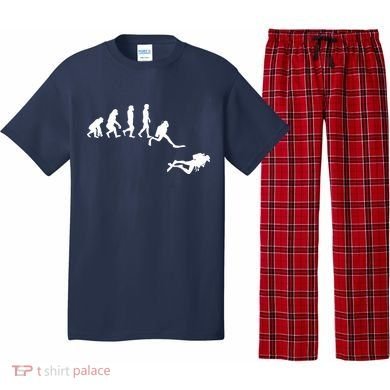 Scuba Dive Evolution Diving Diver Ocean Lover Gift Pajama Set