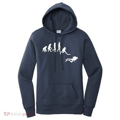 Scuba Dive Evolution Diving Diver Ocean Lover Gift Women's Hoodie