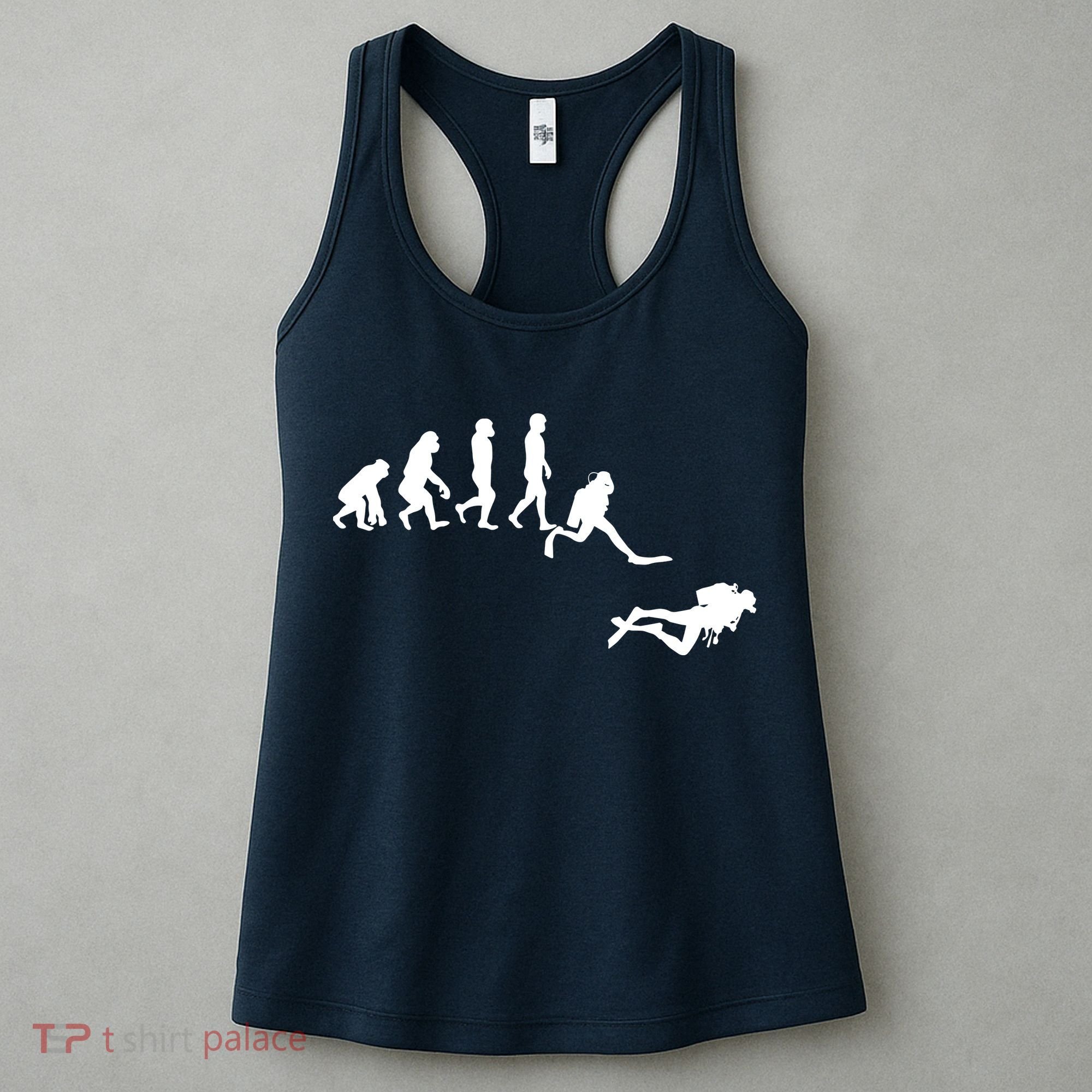 Scuba Dive Evolution Diving Diver Ocean Lover Gift Women's Tank Top