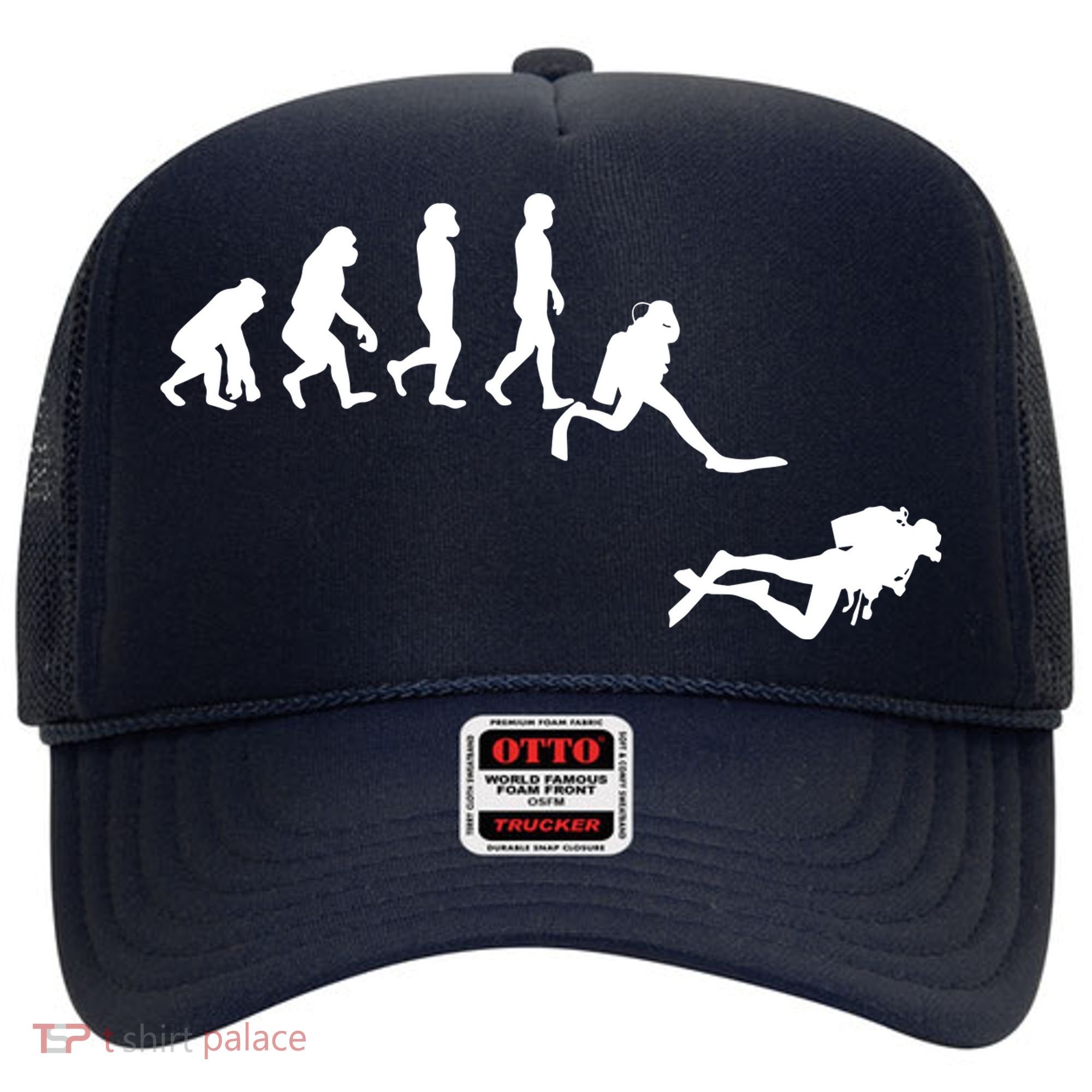 Scuba Dive Evolution Diving Diver Ocean Lover Gift Hat