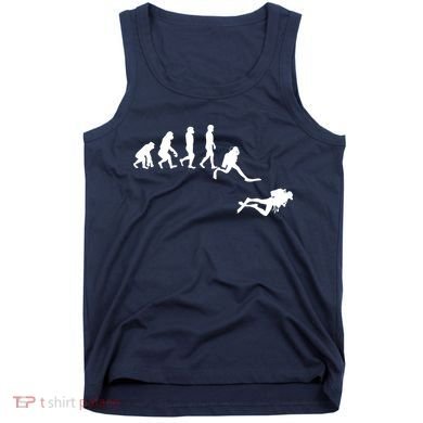 Scuba Dive Evolution Diving Diver Ocean Lover Gift Tank Top