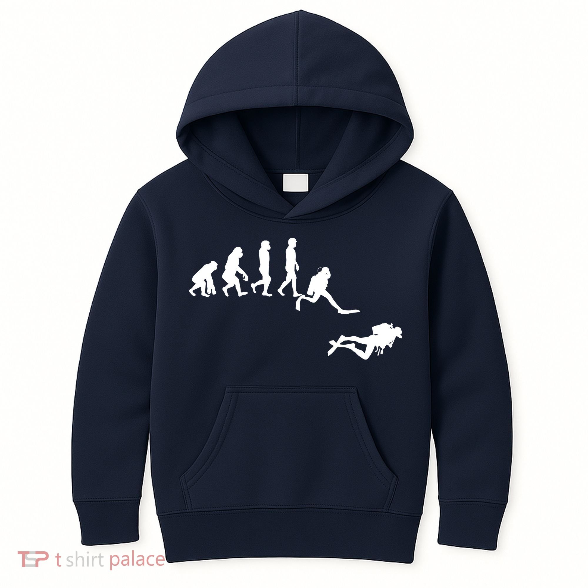 Scuba Dive Evolution Diving Diver Ocean Lover Gift Kids Hoodie