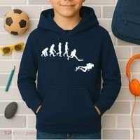 Scuba Dive Evolution Diving Diver Ocean Lover Gift Kids Hoodie thumb 2
