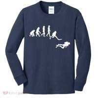 Scuba Dive Evolution Diving Diver Ocean Lover Gift Kids Long Sleeve Shirt thumb 0