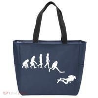 Scuba Dive Evolution Diving Diver Ocean Lover Gift Tote Bag thumb 0