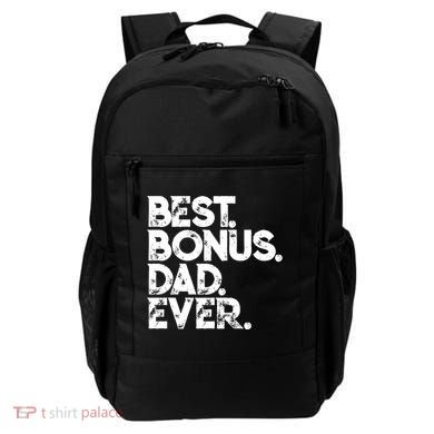 Step Dad Fathers Day Gift Best Bonus Dad Ever Gift Backpack