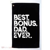 Step Dad Fathers Day Gift Best Bonus Dad Ever Gift Golf Towel thumb 0