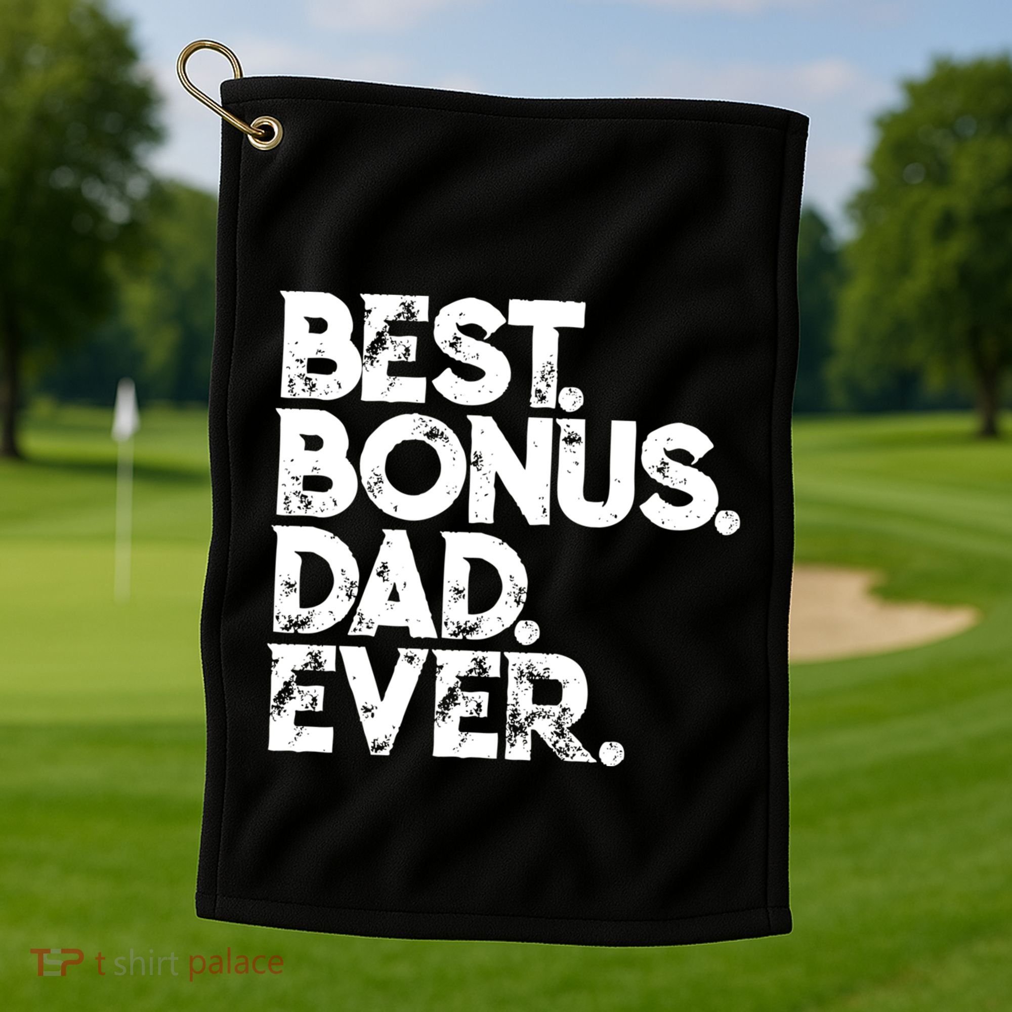 Step Dad Fathers Day Gift Best Bonus Dad Ever Gift Golf Towel