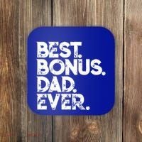 Step Dad Fathers Day Gift Best Bonus Dad Ever Gift Coaster thumb 0
