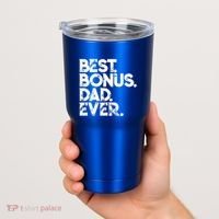 Step Dad Fathers Day Gift Best Bonus Dad Ever Gift Tumbler thumb 2
