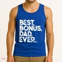 Step Dad Fathers Day Gift Best Bonus Dad Ever Gift Tank Top thumb 3