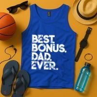 Step Dad Fathers Day Gift Best Bonus Dad Ever Gift Tank Top thumb 4