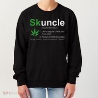 Skuncle Definition Funny Weed Pot Cannabis Marijuana Uncle Women's Sweatshirt thumb 0