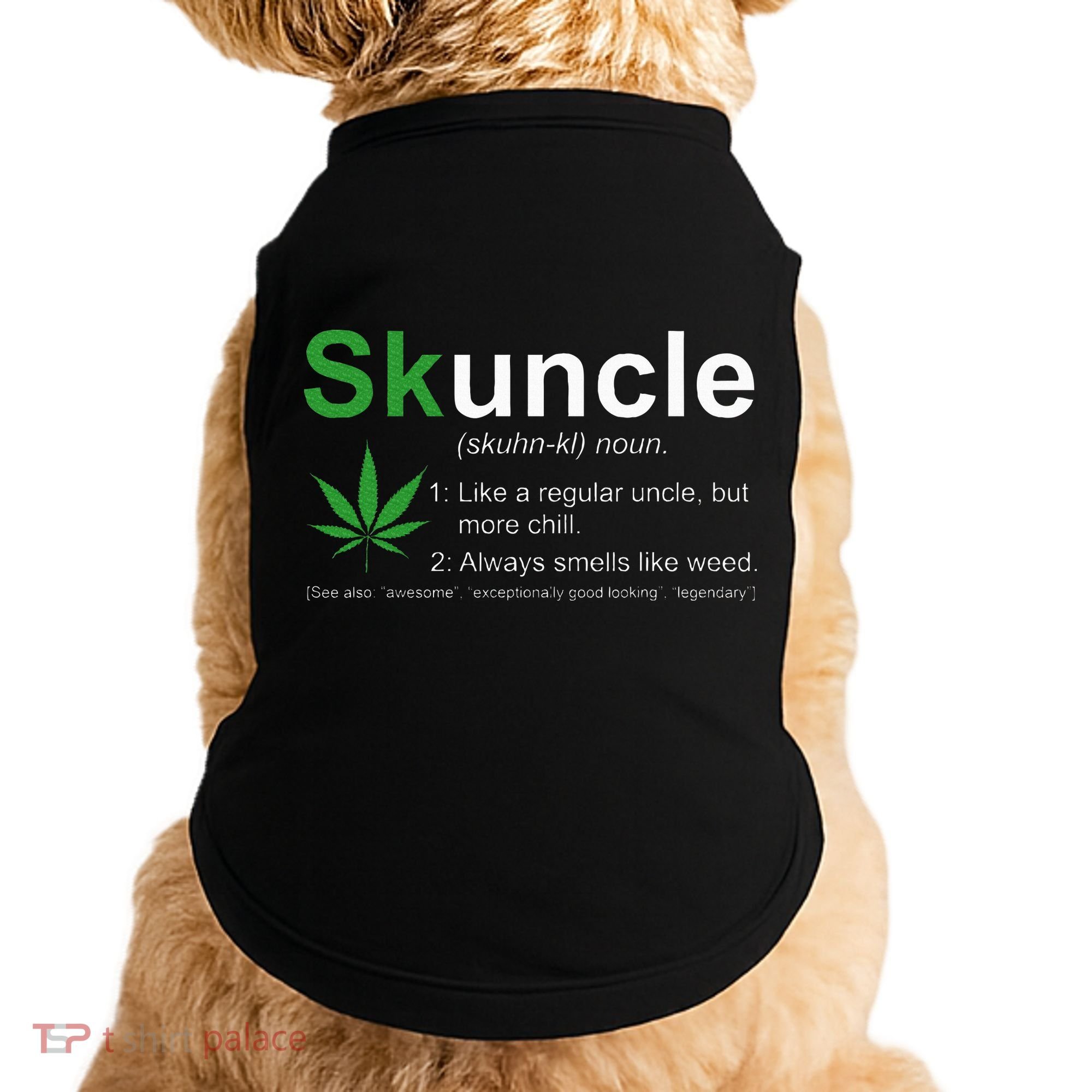 Skuncle Definition Funny Weed Pot Cannabis Marijuana Uncle Doggie Tank