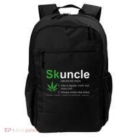 Skuncle Definition Funny Weed Pot Cannabis Marijuana Uncle Backpack thumb 0