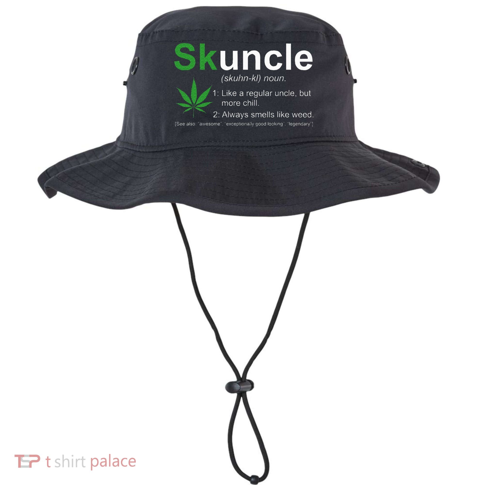 Skuncle Definition Funny Weed Pot Cannabis Marijuana Uncle Bucket Hat