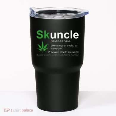 Skuncle Definition Funny Weed Pot Cannabis Marijuana Uncle Tumbler