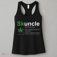 Skuncle Definition Funny Weed Pot Cannabis Marijuana Uncle Women's Tank Top thumb 3