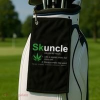 Skuncle Definition Funny Weed Pot Cannabis Marijuana Uncle Golf Towel thumb 2