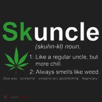 Skuncle Definition Funny Weed Pot Cannabis Marijuana Uncle Golf Towel thumb 3