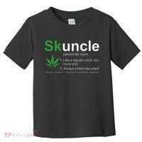 Skuncle Definition Funny Weed Pot Cannabis Marijuana Uncle Toddler T-Shirt thumb 0