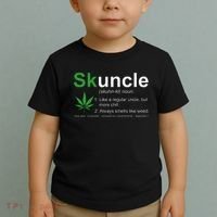 Skuncle Definition Funny Weed Pot Cannabis Marijuana Uncle Toddler T-Shirt thumb 2