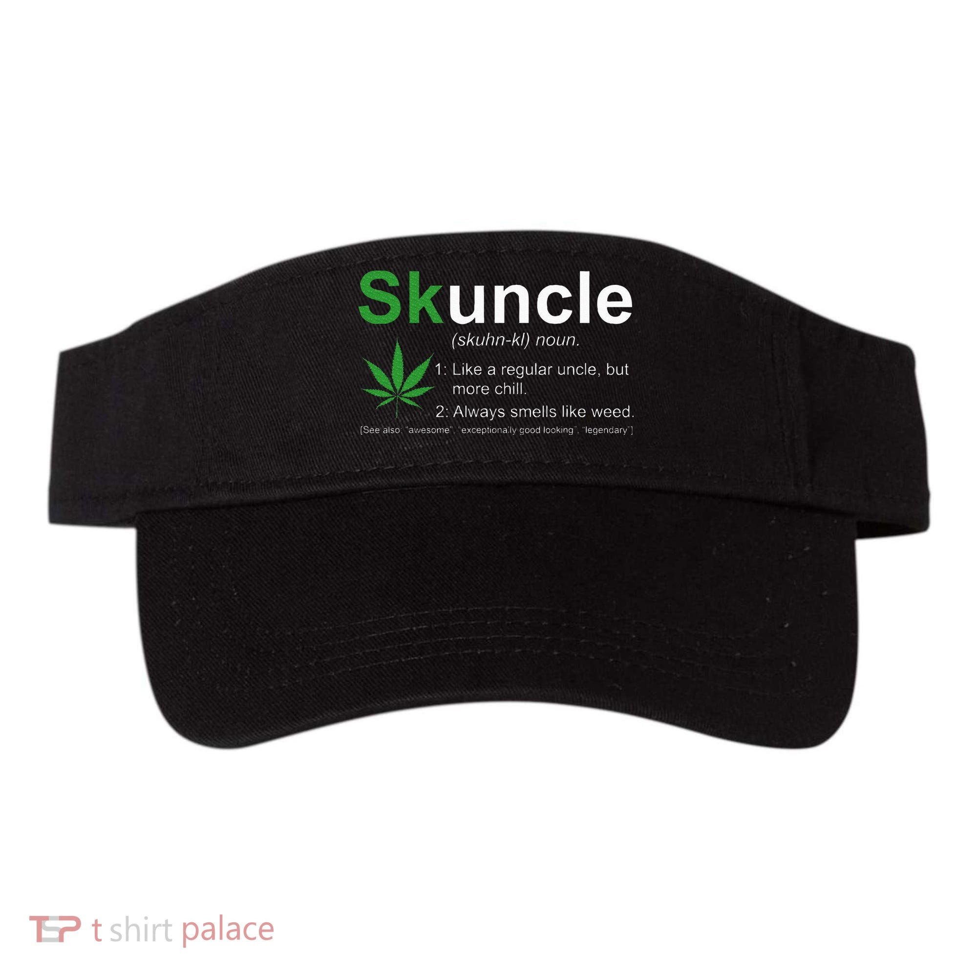 Skuncle Definition Funny Weed Pot Cannabis Marijuana Uncle Visor