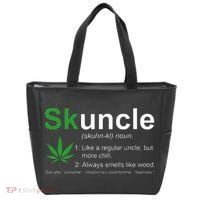 Skuncle Definition Funny Weed Pot Cannabis Marijuana Uncle Tote Bag thumb 0