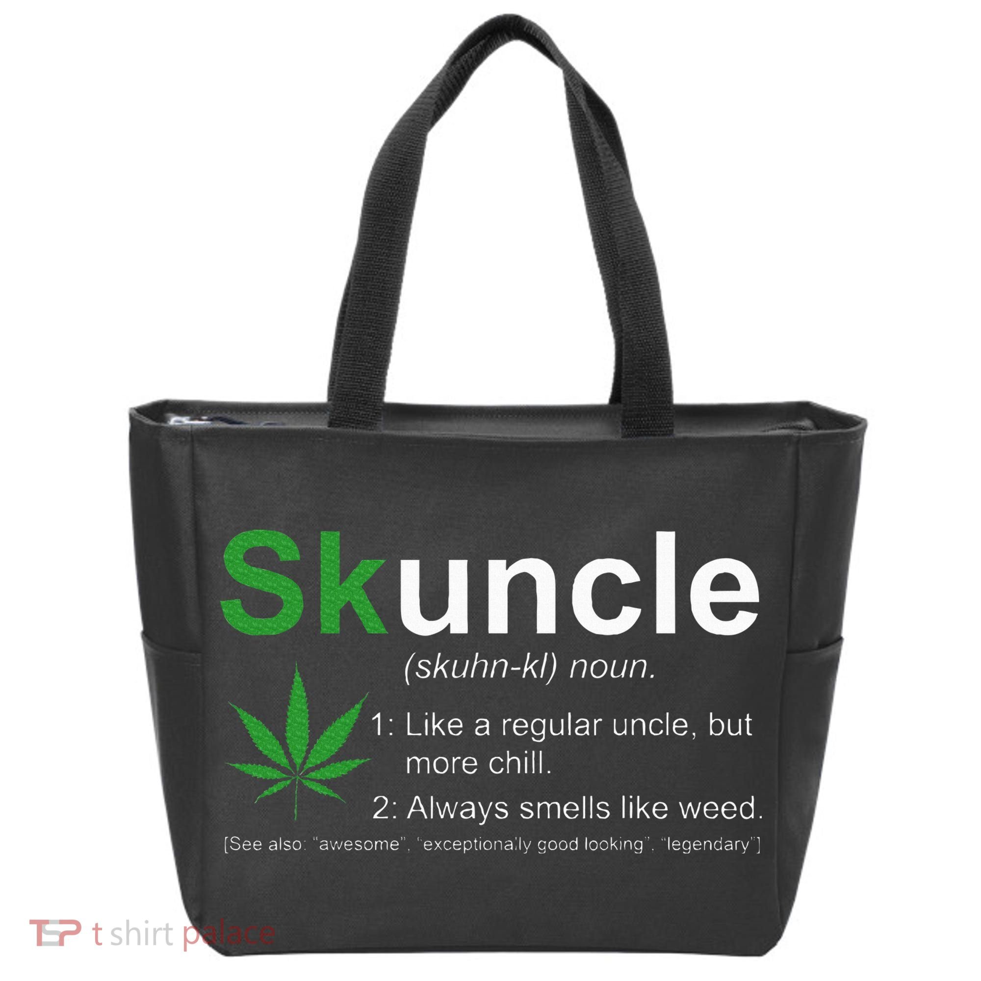 Skuncle Definition Funny Weed Pot Cannabis Marijuana Uncle Tote Bag