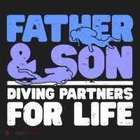 Scuba Diving Father And Son Diving Partners For Life Gift Women's Sweatshirt thumb 2