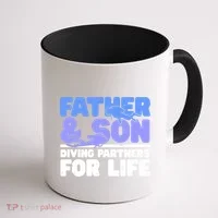 Scuba Diving Father And Son Diving Partners For Life Gift Coffee Mug thumb 1