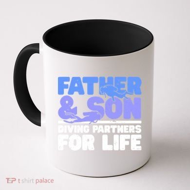 Scuba Diving Father And Son Diving Partners For Life Gift Coffee Mug