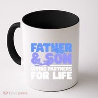 Scuba Diving Father And Son Diving Partners For Life Gift Coffee Mug thumb 0