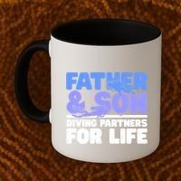 Scuba Diving Father And Son Diving Partners For Life Gift Coffee Mug thumb 2