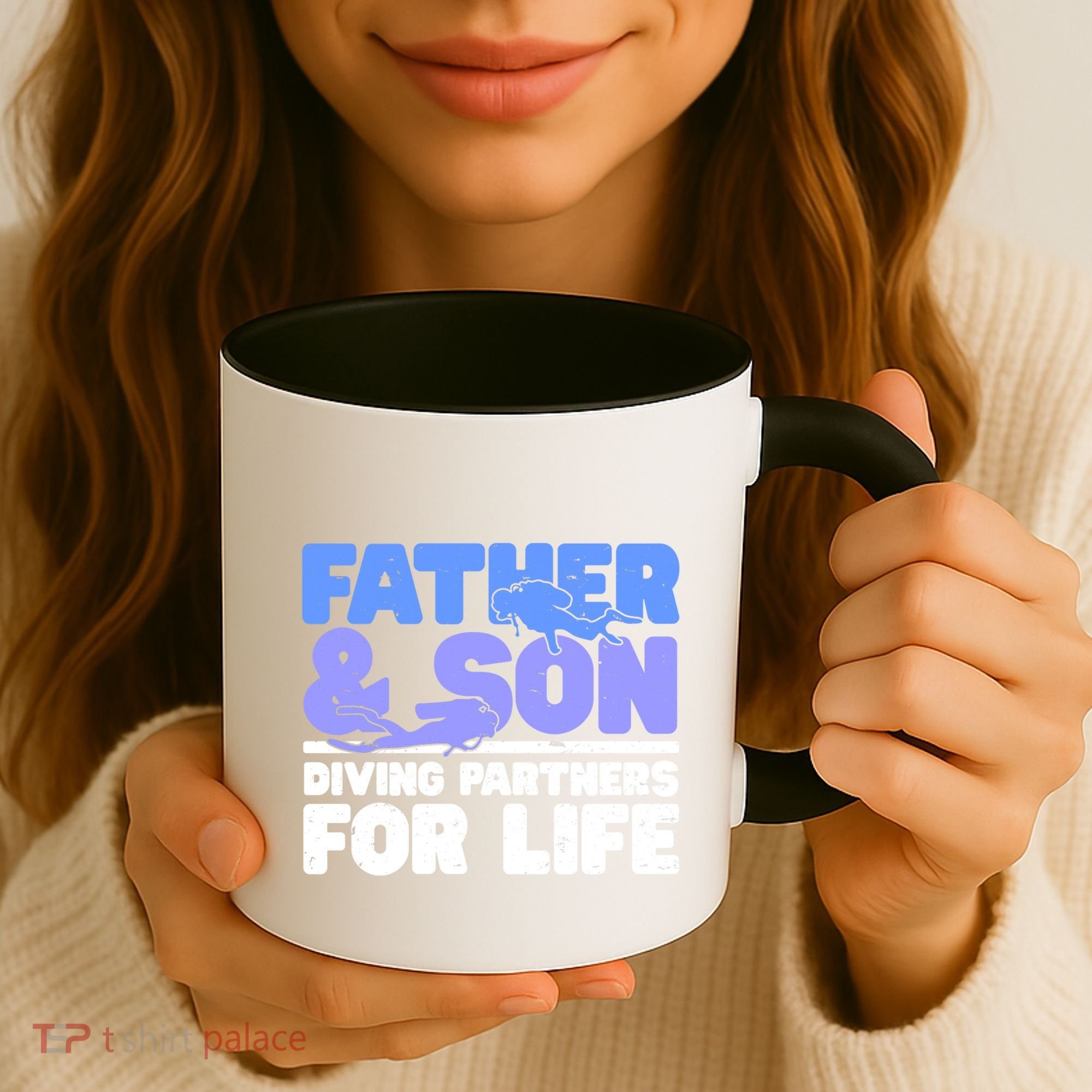 Scuba Diving Father And Son Diving Partners For Life Gift Coffee Mug