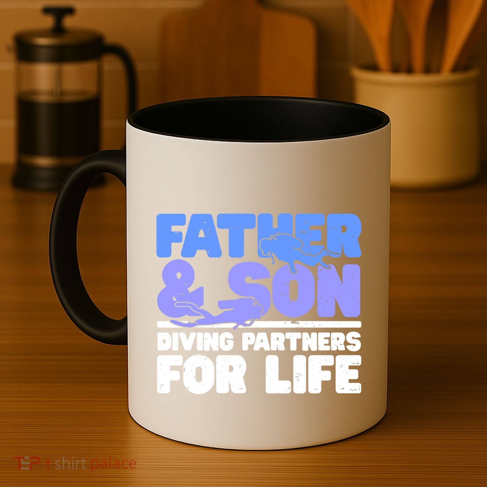 Scuba Diving Father And Son Diving Partners For Life Gift Coffee Mug